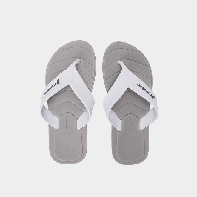 Chinelo Rider Pulse Branco & Grafite