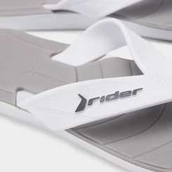 Chinelo Rider Pulse Branco & Grafite