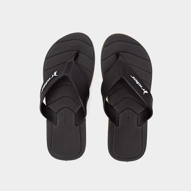 Chinelo Rider Pulse Preto & Bege