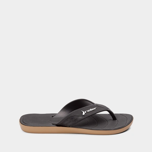 Chinelo Rider Pulse Preto & Bege