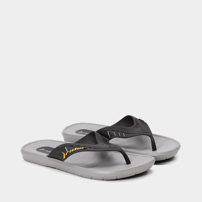Chinelo Rider Moving II Cinza & Preto