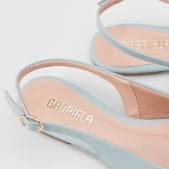 Sapatilha Slingback Gabriela Azul