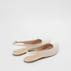 Sapatilha Slingback Gabriela Off White