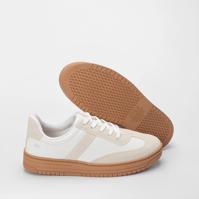 Tênis Dakota Casual Recortes Pesponto Nude