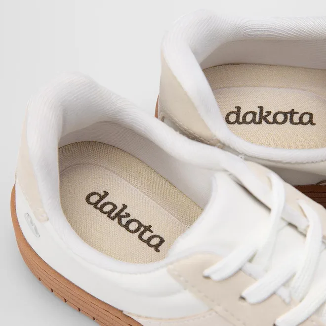Tênis Dakota Casual Recortes Pesponto Nude