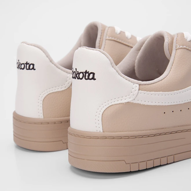 Tênis Dakota Casual Recortes Nude