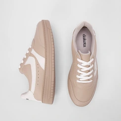 Tênis Dakota Casual Recortes Nude