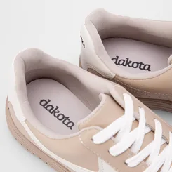 Tênis Dakota Casual Recortes Nude