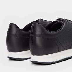 Tênis Casual Feminino Via Uno Detalhe Perfuros Preto