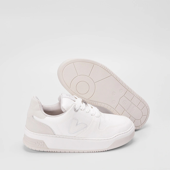 Tênis Via Marte Flatform Aplicação Strass Logo Branco