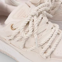 Tênis Via Marte Flatform Detalhe Cordão Bege