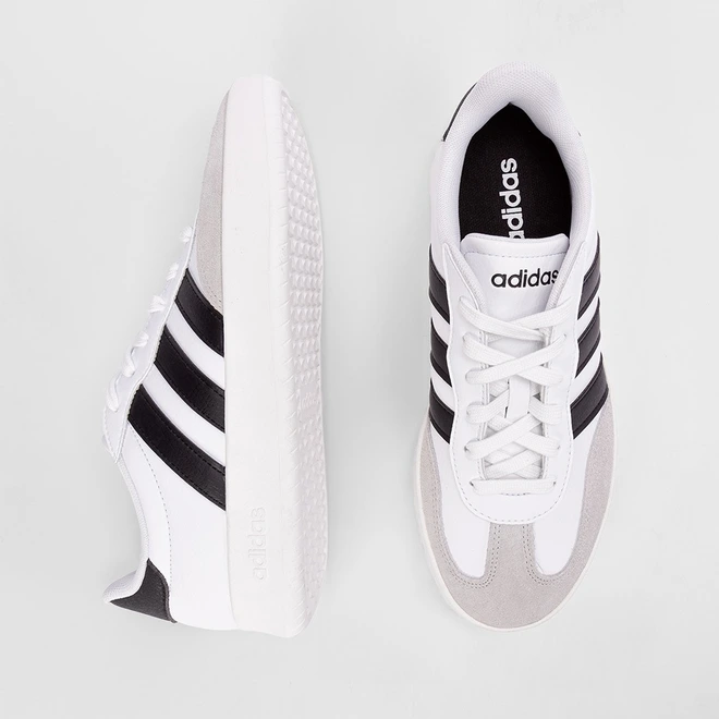 Tênis Casual Adidas Masculino Barreda Branco & Cinza