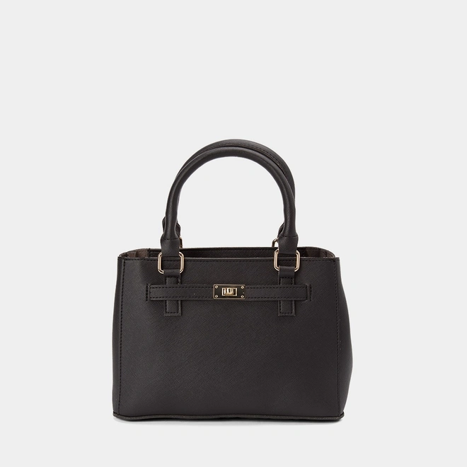 Bolsa Satchel Transversal Penélope Preto