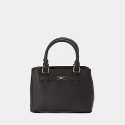 Bolsa Satchel Transversal Penélope Preto