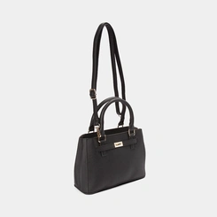 Bolsa Satchel Transversal Penélope Preto