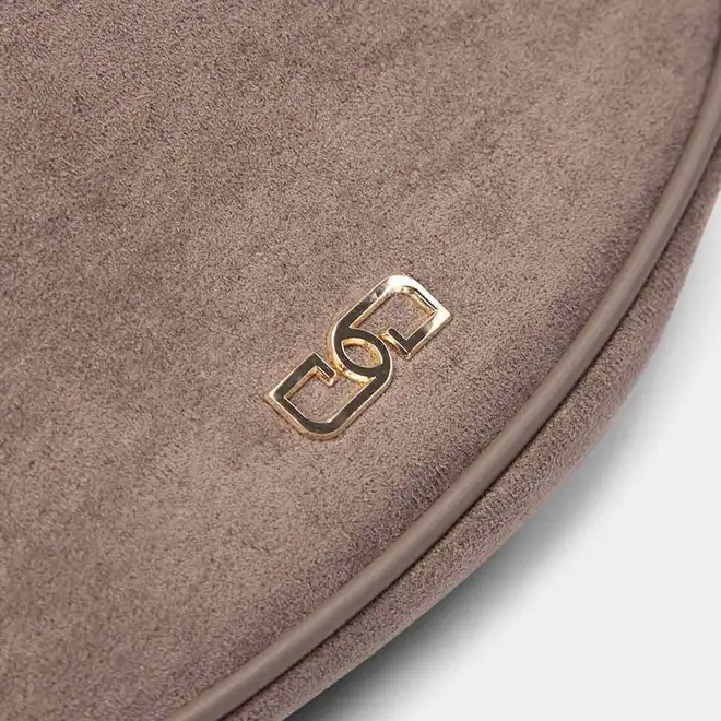Bolsa Baguete Gabriela Alça Fivela Cinza