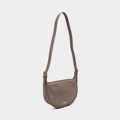 Bolsa Baguete Gabriela Alça Fivela Cinza