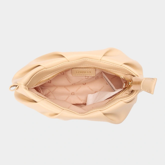 Bolsa Soft Transversal Gabriela Marfim