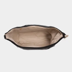 Bolsa Shopping Bag Penélope Grande Texturizada Preto
