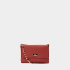 Bolsa Transversal Penélope Pequena Alça Corrente Vermelho