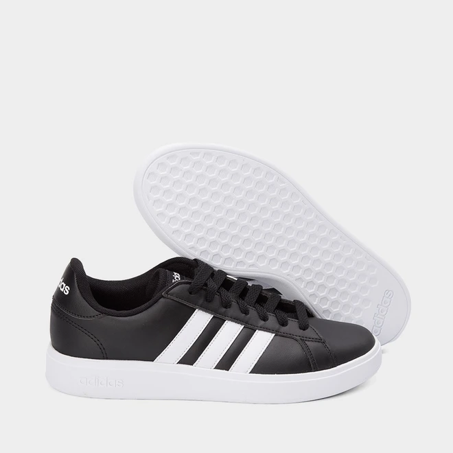 Tênis Casual Adidas Feminino Grand Court Base 2.0 Preto
