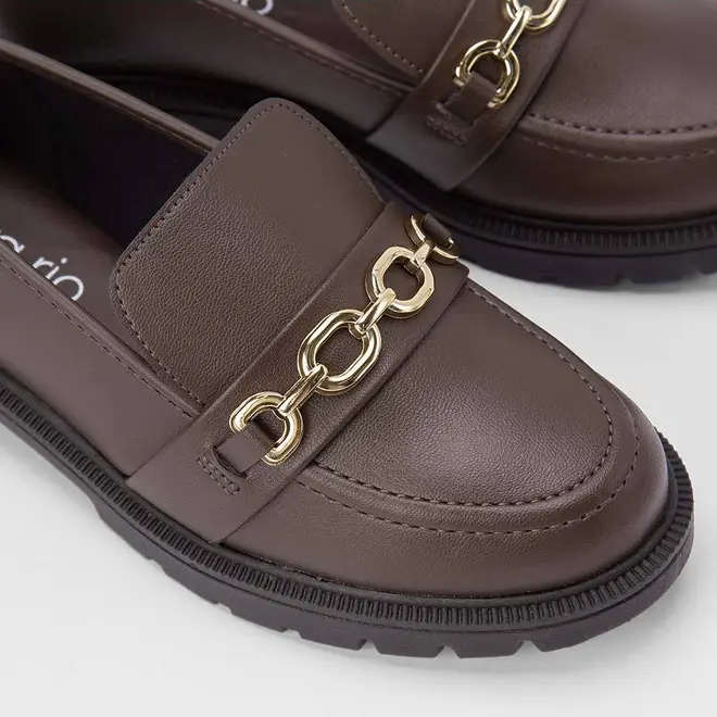 Mocassim Beira Rio Detalhe Bridão Marrom