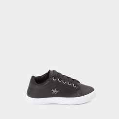 Tênis Causal Polo Energy Infantil Detalhe Brasão Preto