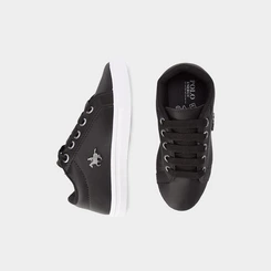Tênis Causal Polo Energy Infantil Detalhe Brasão Preto