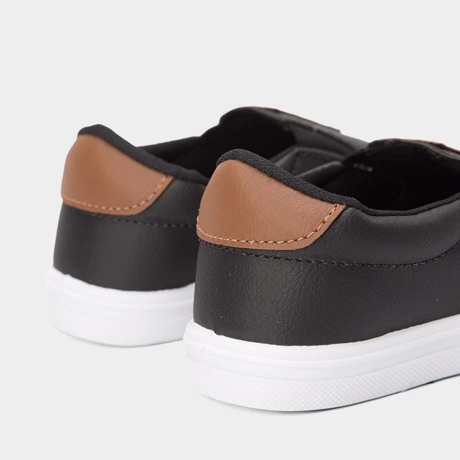 Slip On Infantil Polo Energy Calce Fácil Detalhe Perfuros Preto