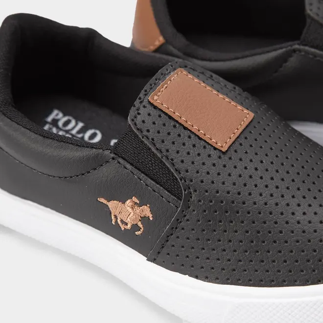 Slip On Infantil Polo Energy Calce Fácil Detalhe Perfuros Preto