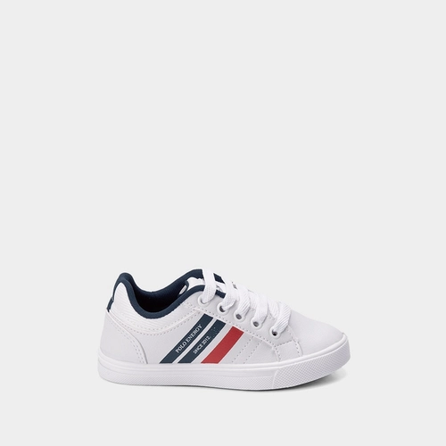 Sapatênis Polo Energy Infantil Detalhe Listras Branco