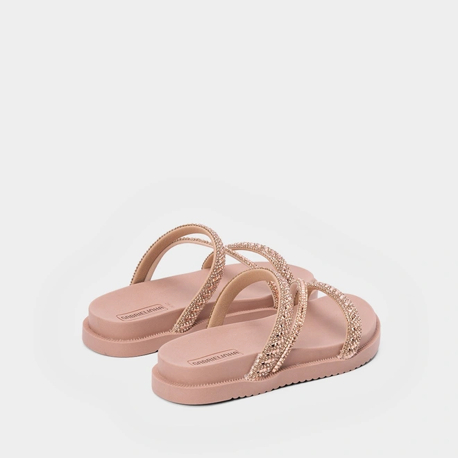 Papapete Gabrielinha Flatform Pedraria Rose Gold