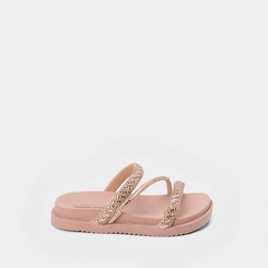 Papapete Gabrielinha Flatform Pedraria Rose Gold
