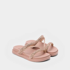 Papapete Gabrielinha Flatform Pedraria Rose Gold