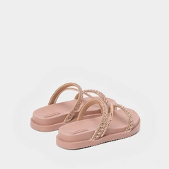 Papapete Gabrielinha Flatform Pedraria Rose Gold
