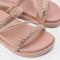 Papapete Gabrielinha Flatform Pedraria Rose Gold