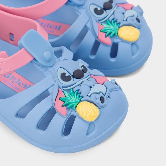 Sandália Bebê Stitch Disney Rosa & Azul