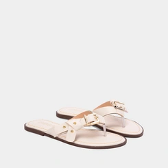 Rasteira Gabriela Tira Com Fívela Off White