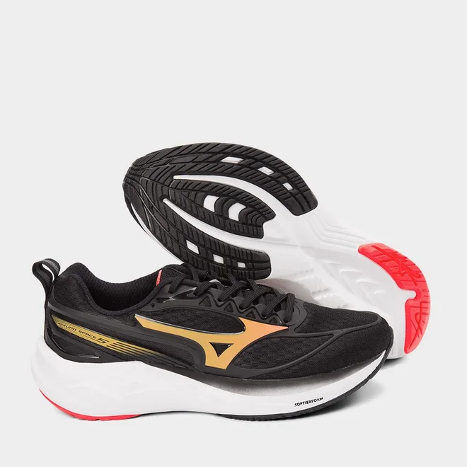 Tênis Esportivo Masculino Mizuno Space 5 Preto