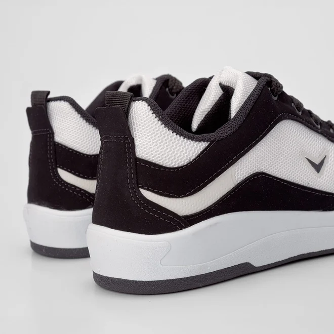 Tênis Vertus Street Masculino Nobuck Branco & Preto