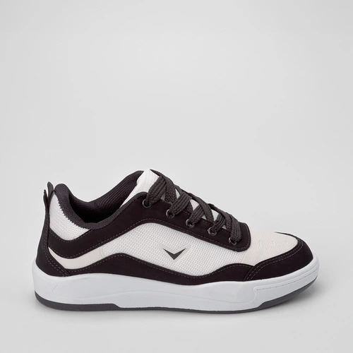 Tênis Vertus Street Masculino Nobuck Branco & Preto