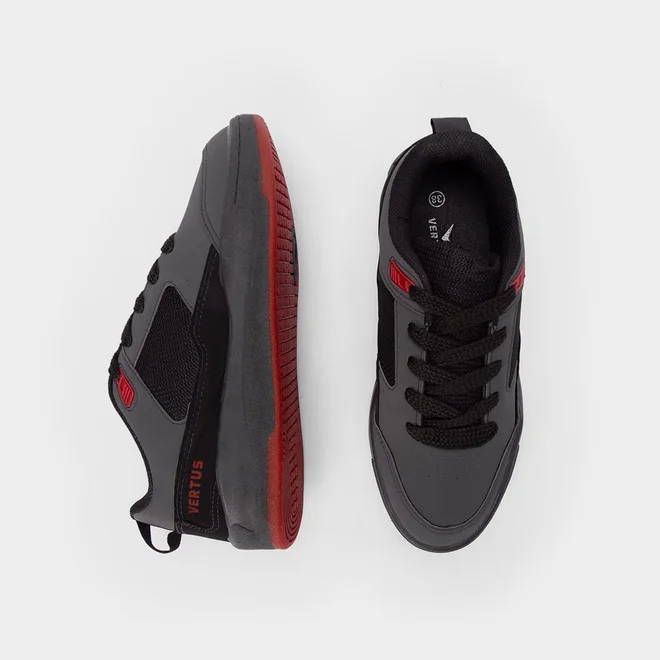 Tênis Vertus Masculino Casual Flatform Recortes Preto