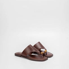 Rasteira de Dedo Gabriela Enfeite Bold Marrom
