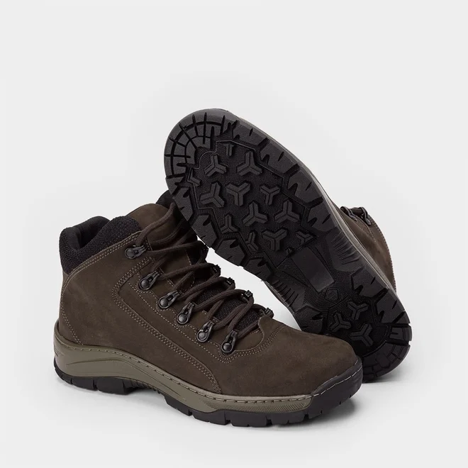 Bota Coturno Masculino Bow River Couro Marrom