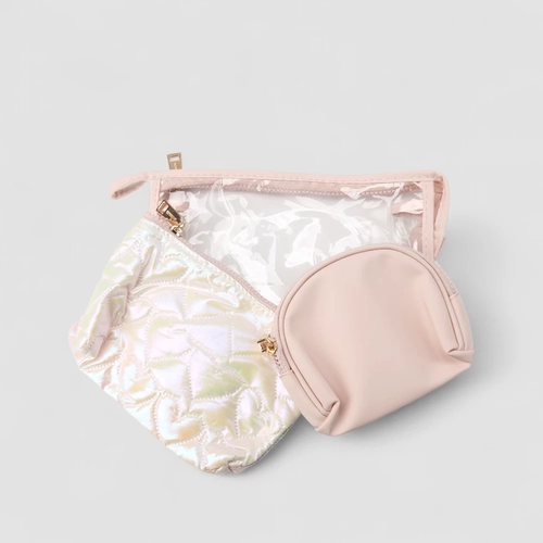 Kit Necessaire Gabriela 3 Peças Rosa