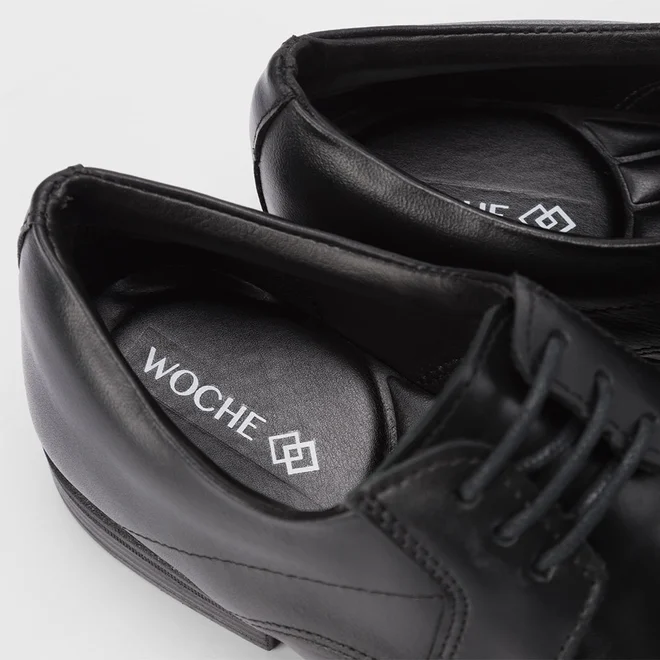 Sapato Social Woche Couro Preto