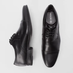 Sapato Social Woche Couro Preto