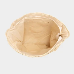 Bolsa De Praia Gabriela Ráfia Marfim