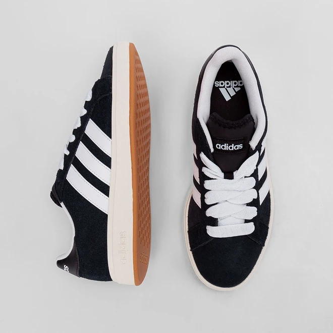 Tênis Casual Adidas Masculino Grand Court Base 00s Preto