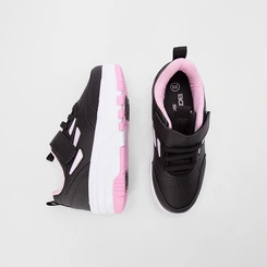 Tenis Infantil Vertus Rodinha Skatenis Rosa & Preto